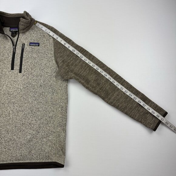 Patagonia Better Sweater 1/4 Zip Fleece Pullover Men’s Medium BLPA Brown Gray - Picture 10 of 10
